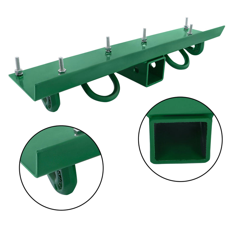 DURAFORCE Bolt on Grab Hooks & D Rings & 2" Receiver For John Deere Compact Tractor STEEL