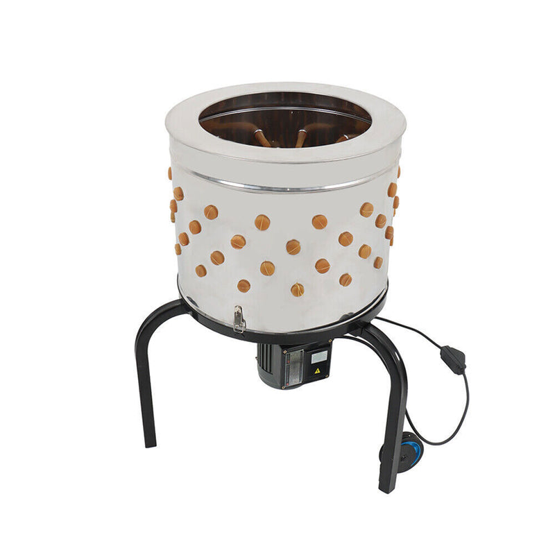 DURAFORCE Chicken Plucker Machine Feather Plucker Stainless Steel Drum 280RPM Motor 120V
