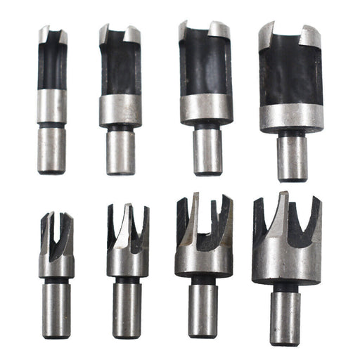 DURAFORCE High Quality Wood Plug Hole Cutter Dowel Maker Cutting Shank Drill Bit Set 8 Pcs