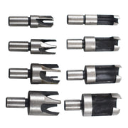 DURAFORCE High Quality Wood Plug Hole Cutter Dowel Maker Cutting Shank Drill Bit Set 8 Pcs