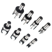 DURAFORCE High Quality Wood Plug Hole Cutter Dowel Maker Cutting Shank Drill Bit Set 8 Pcs