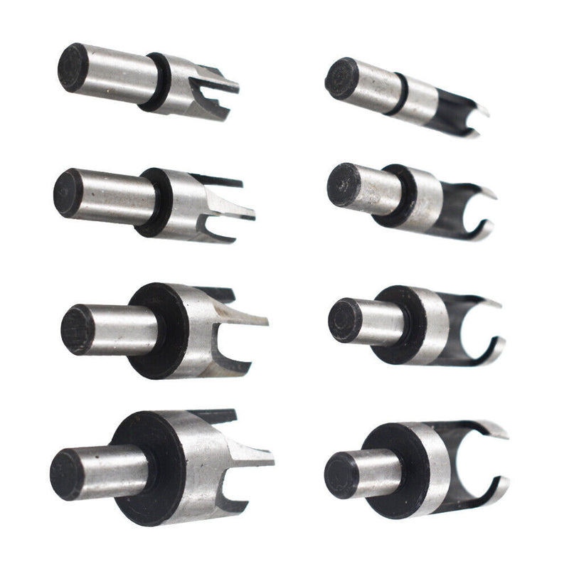 DURAFORCE High Quality Wood Plug Hole Cutter Dowel Maker Cutting Shank Drill Bit Set 8 Pcs