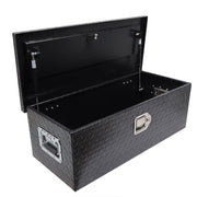 DURAFORCE Aluminum Black Tool Box For Pickup Trailer Truck Storage 30 Inch