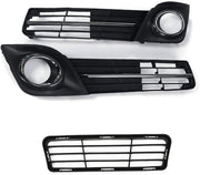 DURAFORCE Bumper Lower Grille Fog Lamp Cover Bezel For 2012-2014 Toyota Camry SE