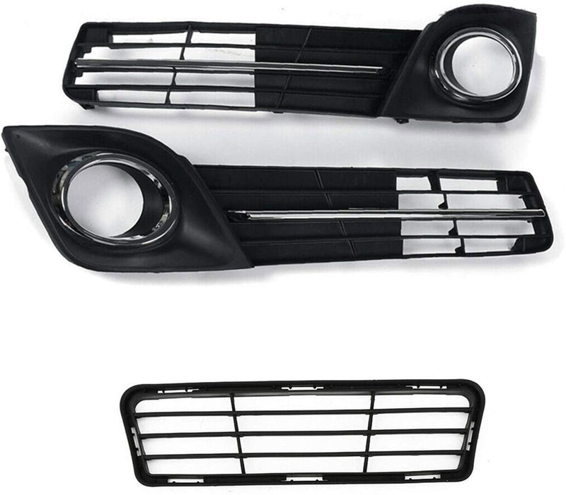 DURAFORCE Bumper Lower Grille Fog Lamp Cover Bezel For 2012-2014 Toyota Camry SE