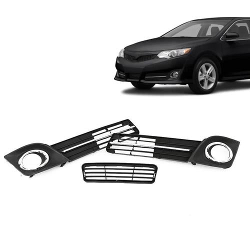 DURAFORCE Bumper Lower Grille Fog Lamp Cover Bezel For 2012-2014 Toyota Camry SE