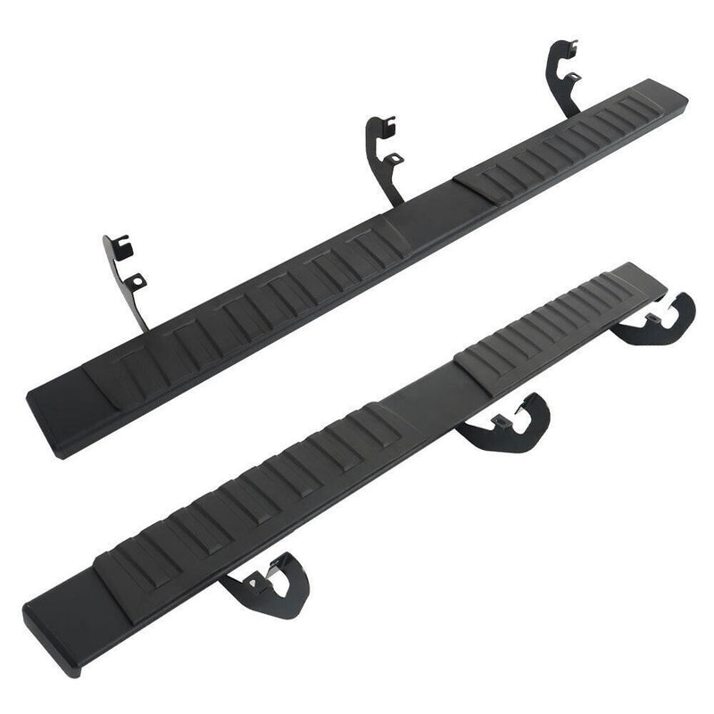 DURAFORCE Running Boards For 2007-2018 Silverado Double/Extended Cab 6" Step Bars
