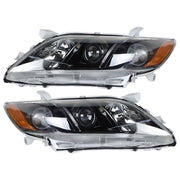 DURAFORCE Right+Left Headlight For 2007-2009 Toyota Camry Projector Assembly Black
