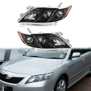 DURAFORCE Right+Left Headlight For 2007-2009 Toyota Camry Projector Assembly Black