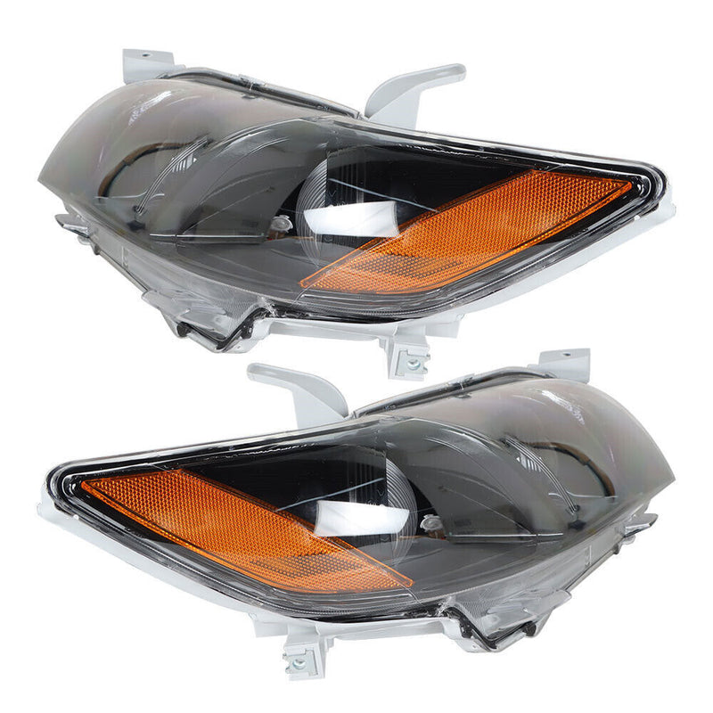 DURAFORCE Right+Left Headlight For 2007-2009 Toyota Camry Projector Assembly Black