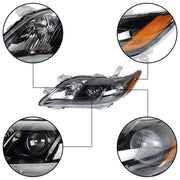DURAFORCE Right+Left Headlight For 2007-2009 Toyota Camry Projector Assembly Black
