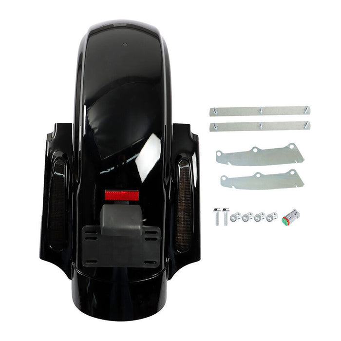 DURAFORCE CVO Style Rear Fender System W/ LED For Touring 2009-2013 Road King Street Glide