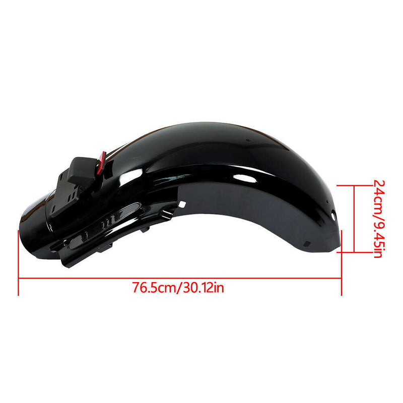 DURAFORCE CVO Style Rear Fender System W/ LED For Touring 2009-2013 Road King Street Glide