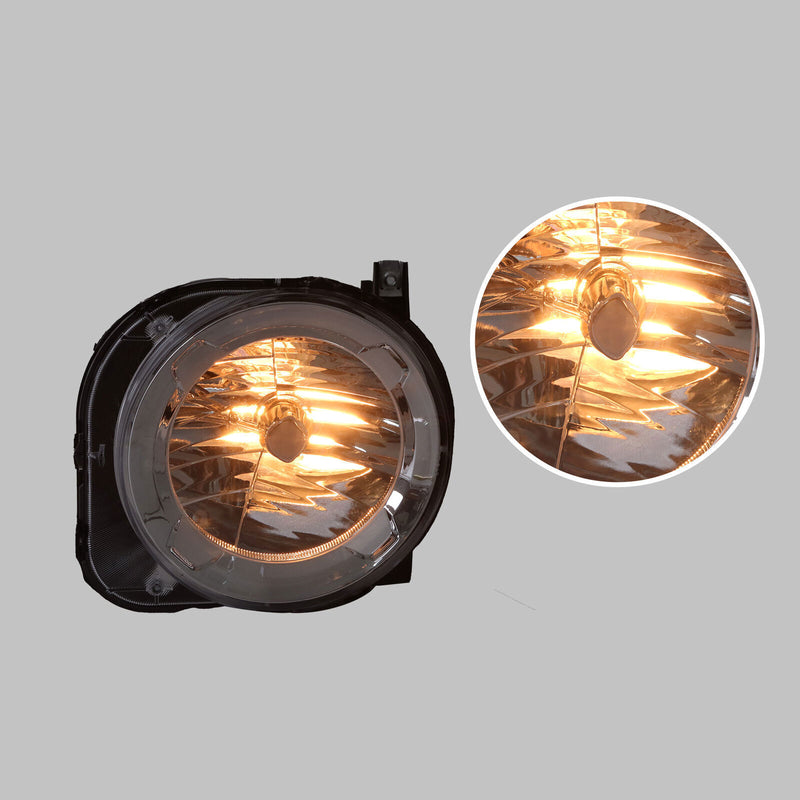 DURAFORCE Right+Left Headlights For 2015-2018 Jeep Renegade Projector Halogen Type