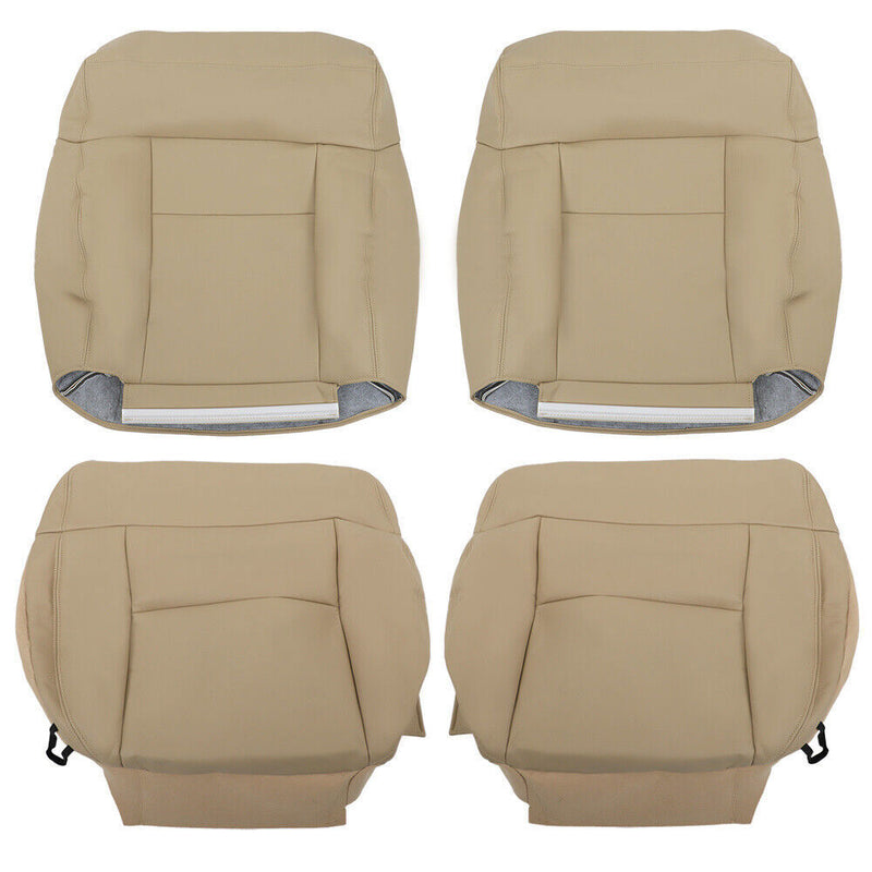 DURAFORCE Front Seat Cover For Ford F150 Lariat XLT 2004-2008 Front Bottom Top Tan
