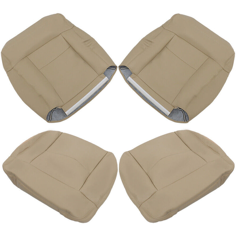 DURAFORCE Front Seat Cover For Ford F150 Lariat XLT 2004-2008 Front Bottom Top Tan