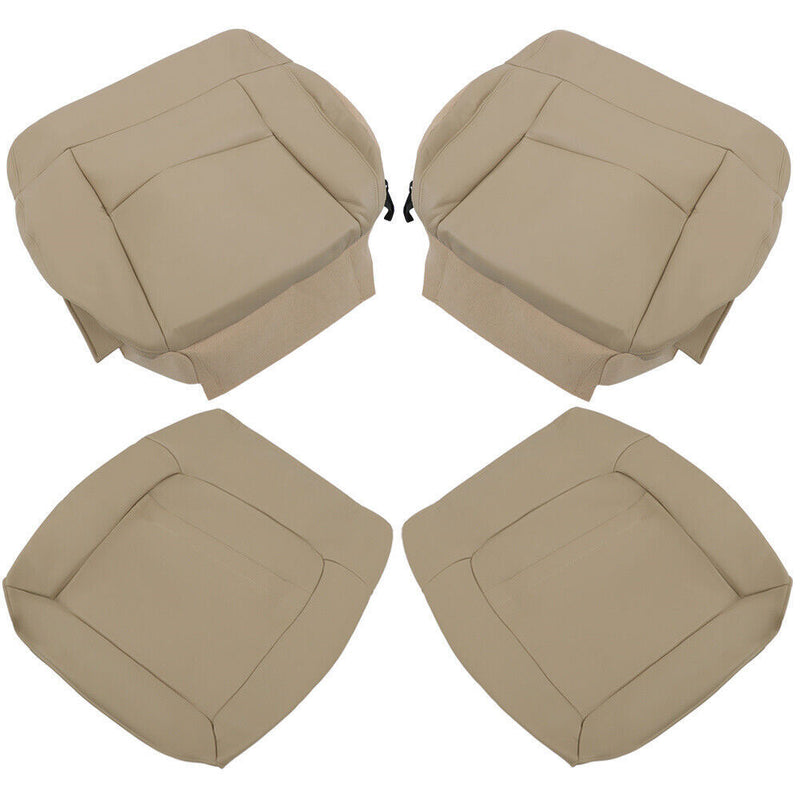 DURAFORCE Front Seat Cover For Ford F150 Lariat XLT 2004-2008 Front Bottom Top Tan