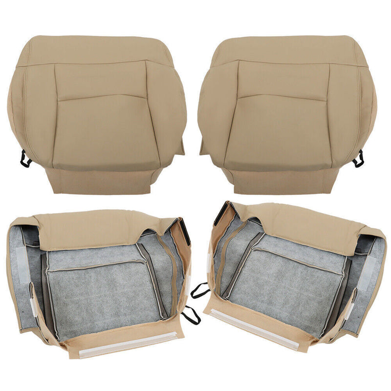 DURAFORCE Front Seat Cover For Ford F150 Lariat XLT 2004-2008 Front Bottom Top Tan