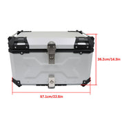DURAFORCE 65L Motorcycle Trunk Tour Tail Box Scooter Waterproof Luggage Storage Top Case