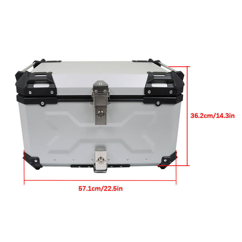 DURAFORCE 65L Motorcycle Trunk Tour Tail Box Scooter Waterproof Luggage Storage Top Case