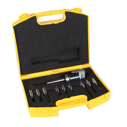 DURAFORCE 2" Boring Head (7/8-20) With MT2 Shank and 9Pcs 1/2" Shank Boring Bar Set