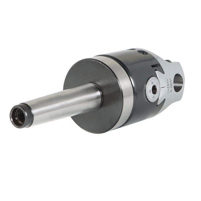 DURAFORCE 2" Boring Head (7/8-20) With MT2 Shank and 9Pcs 1/2" Shank Boring Bar Set