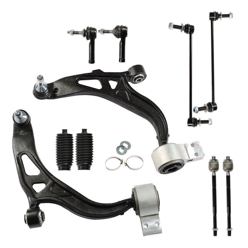 DURAFORCE Control Arms Tie Rod End Link Suspension Kit For 2011-2017 Ford Explorer
