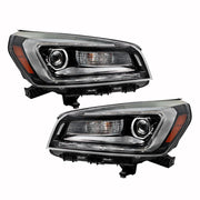 DURAFORCE Right+Left Side Headlight For 2013-2016 GMC Acadia Halogen+LED Headlamp