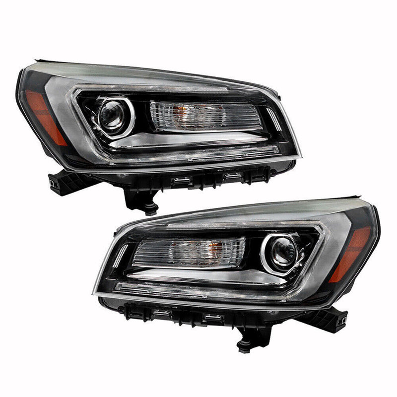 DURAFORCE Right+Left Side Headlight For 2013-2016 GMC Acadia Halogen+LED Headlamp