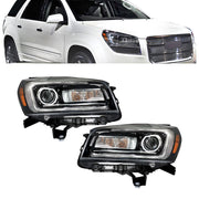 DURAFORCE Right+Left Side Headlight For 2013-2016 GMC Acadia Halogen+LED Headlamp