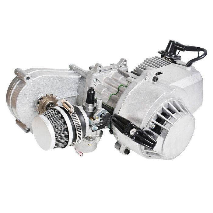 DURAFORCE 2-Stroke 49CC Complete Engine Motor With Gear Box For ATV Dirt Bike Scooter