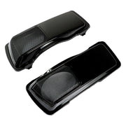 DURAFORCE For 1994-2013 Touring Saddlebags Pair 6×9" Speaker Lids Vivid Black CVO Style