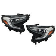 DURAFORCE Passenger&Driver HID Headlight Assembly For 2018-2021 GMC Terrain Clear