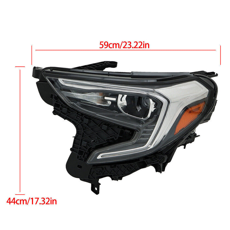 DURAFORCE Passenger&Driver HID Headlight Assembly For 2018-2021 GMC Terrain Clear