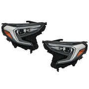 DURAFORCE Passenger&Driver HID Headlight Assembly For 2018-2021 GMC Terrain Clear
