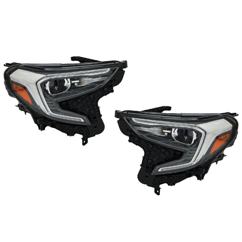 DURAFORCE Passenger&Driver HID Headlight Assembly For 2018-2021 GMC Terrain Clear
