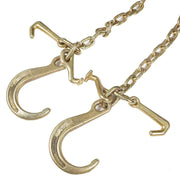 DURAFORCE V-Chain Bridle w/ 8" Medium J Hooks, T- Hook & J-Hook w/Grab Hooks 5/16''x3' G70