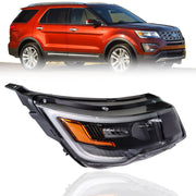 DURAFORCE Right Headlight For 16-18 Ford Explorer Sport Halogen W/LED DRL Halogen