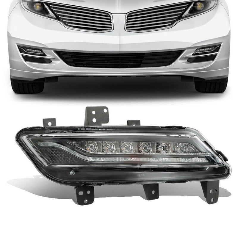 DURAFORCE Right Fog Light For 2013-2016 Lincoln MKZ LED Driving Lamp Passenger