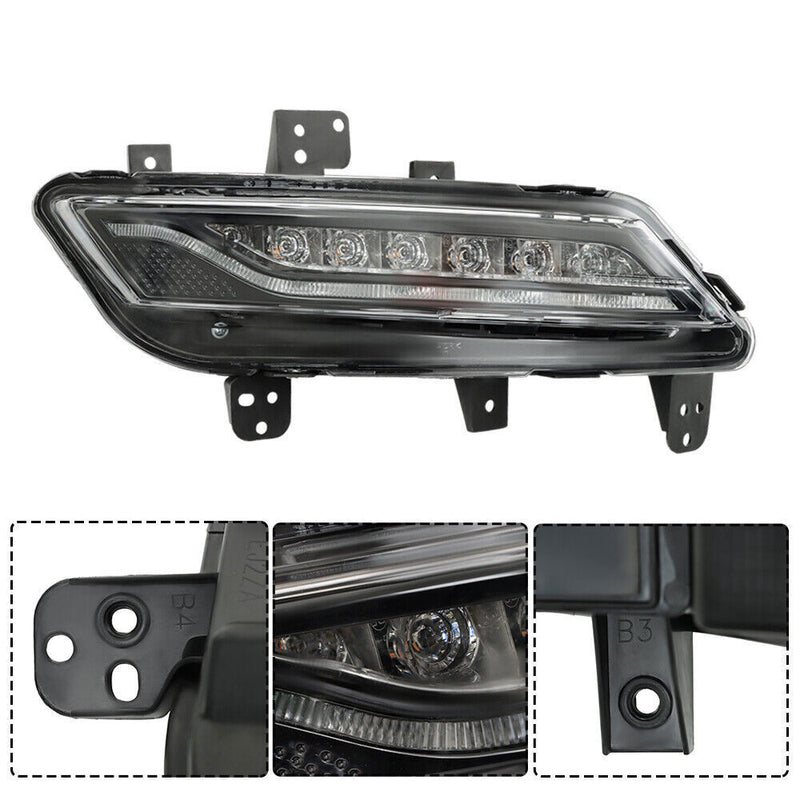 DURAFORCE Right Fog Light For 2013-2016 Lincoln MKZ LED Driving Lamp Passenger