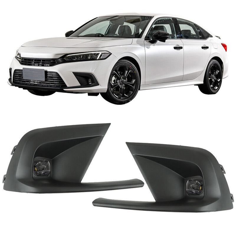 DURAFORCE Front LED Fog Lights Lamp For 2022-2023 Honda Civic w/ Switch Left&Right