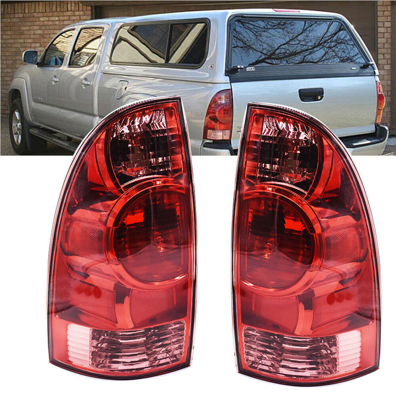 DURAFORCE Rear Left+Right Tail Light Fit For 2005-15 Toyota Tacoma Pickup Halogen