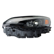 DURAFORCE Left Headlight For 2019-2022 Jeep Cherokee Black Housing LED W/Ballast