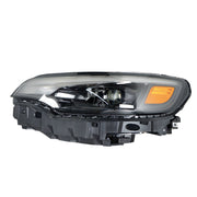 DURAFORCE Left Headlight For 2019-2022 Jeep Cherokee Black Housing LED W/Ballast