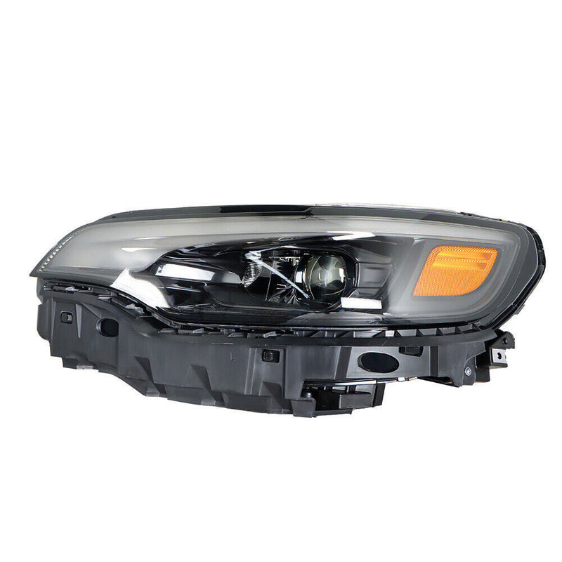 DURAFORCE Left Headlight For 2019-2022 Jeep Cherokee Black Housing LED W/Ballast