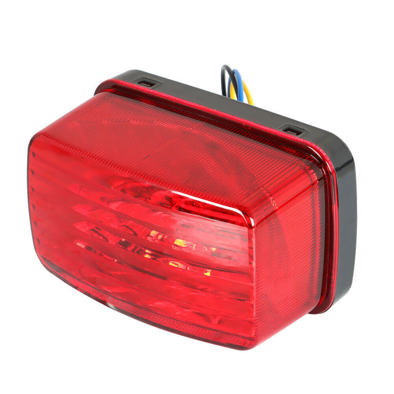 DURAFORCE Red LED Lens Tail Light Braking Lamp For Yamaha Rhino 660 YXR660 2004-2007 ATV