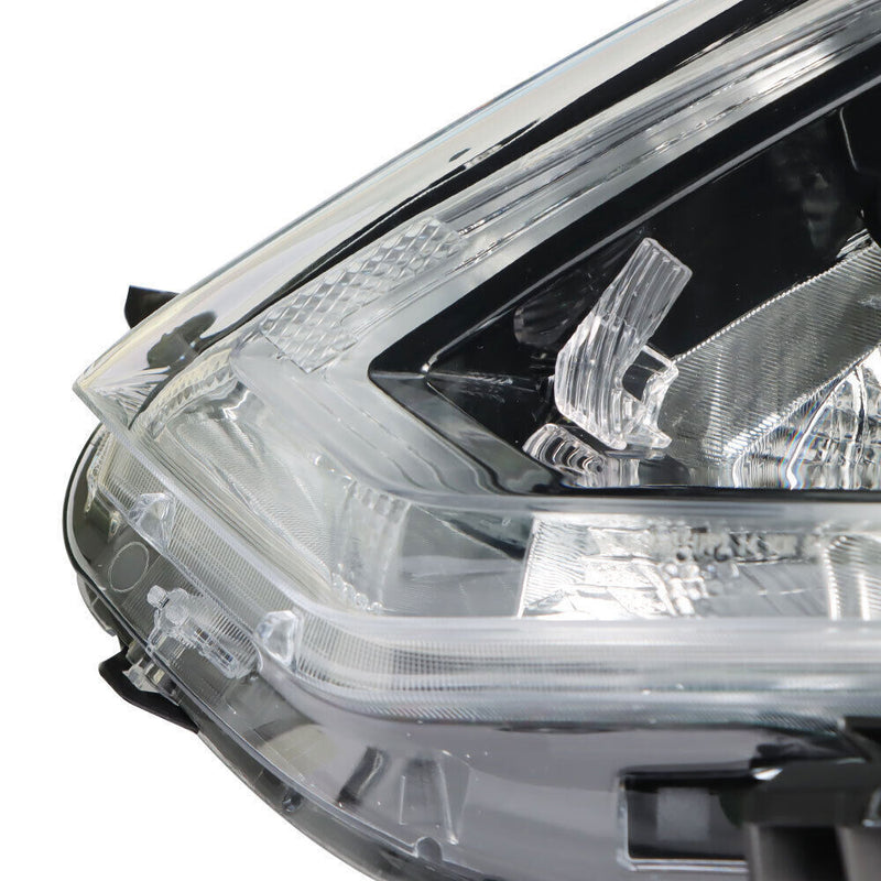 DURAFORCE Right+Left Headlight For 2014-2016 Nissan Rogue Halogen Chrome Housing