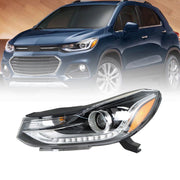 DURAFORCE Left Headlight For 2017 2018 2019 Chevy Trax Projector Halogen w/LED DRL