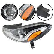 DURAFORCE Left Headlight For 2017 2018 2019 Chevy Trax Projector Halogen w/LED DRL