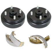 DURAFORCE FOR EZGO Rear Brake hub Drums Brake Shoe Kit Electric TXT 96+ Golf Carts 19186G1